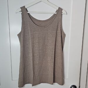 Eileen Fisher Women's Tan Sleeveless Top